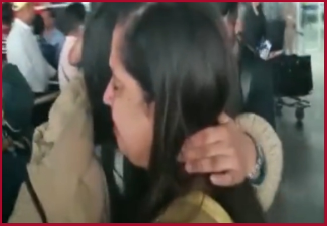 Watch video: Mother breaks down on seeing daughter return from Ukraine at Delhi airport