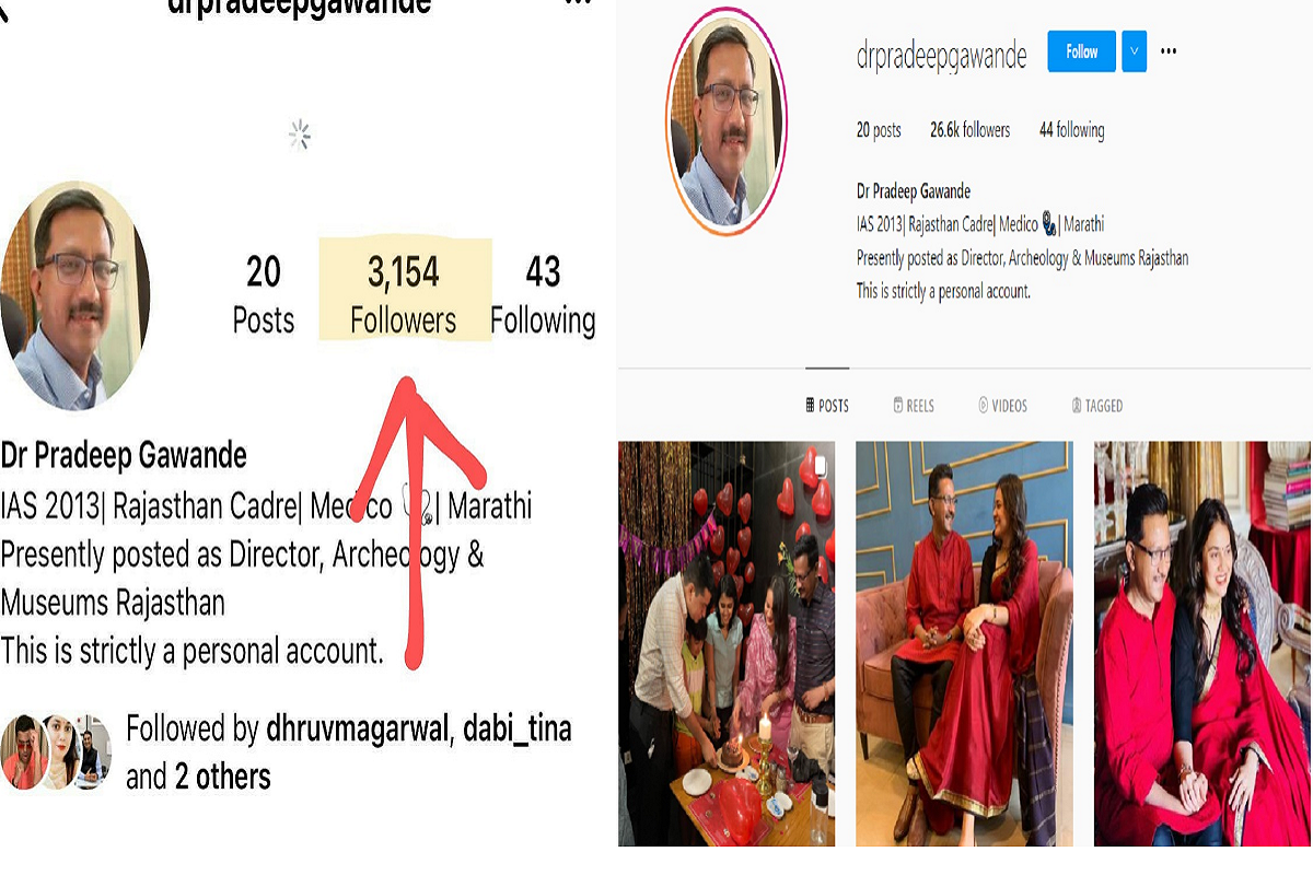 A photo with fiance IAS Tina Dabi, makes Pradeep Gawande an Instagram star… See