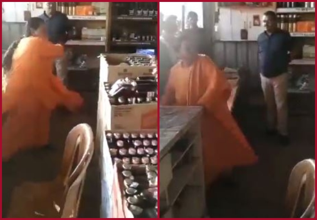 MP: Uma Bharti vandalises liquor shop, calls for closure in one week (VIDEO)