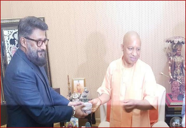 The Kashmir Files: Yogi Adityanath meets filmmaker Vivek Agnihotri, Anupam Kher, others