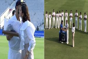 Anushka Sharma’s presence on field ahead of Kohli’s 100th test match sparks meme fest among Netizens
