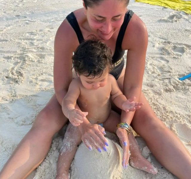 Kareena’s Holi holiday with son Jeh at Maldives beach