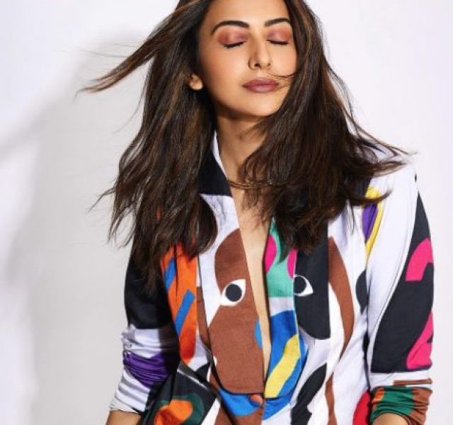 Rakul Preet Singh giving summer vibes in her multi-color Blazer