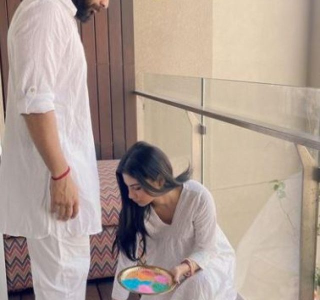 Mouni Roy’s first Holi after wedding with Suraj Nambiar