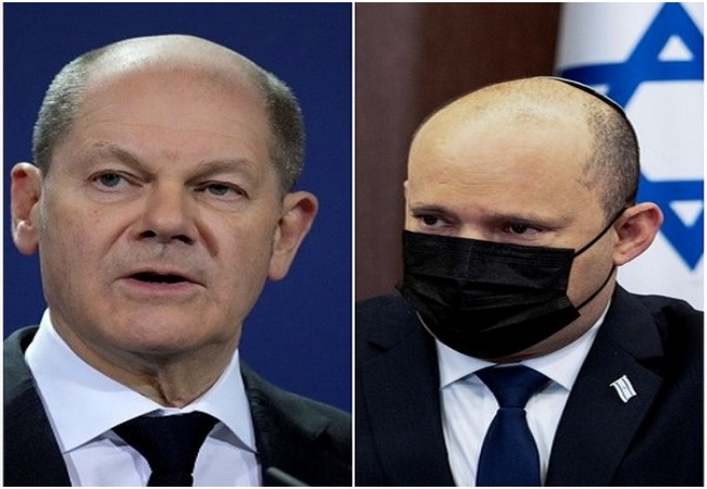 Israeli PM Naftali Bennett discusses Ukraine-Russia situation with German Chancellor Olaf Scholz