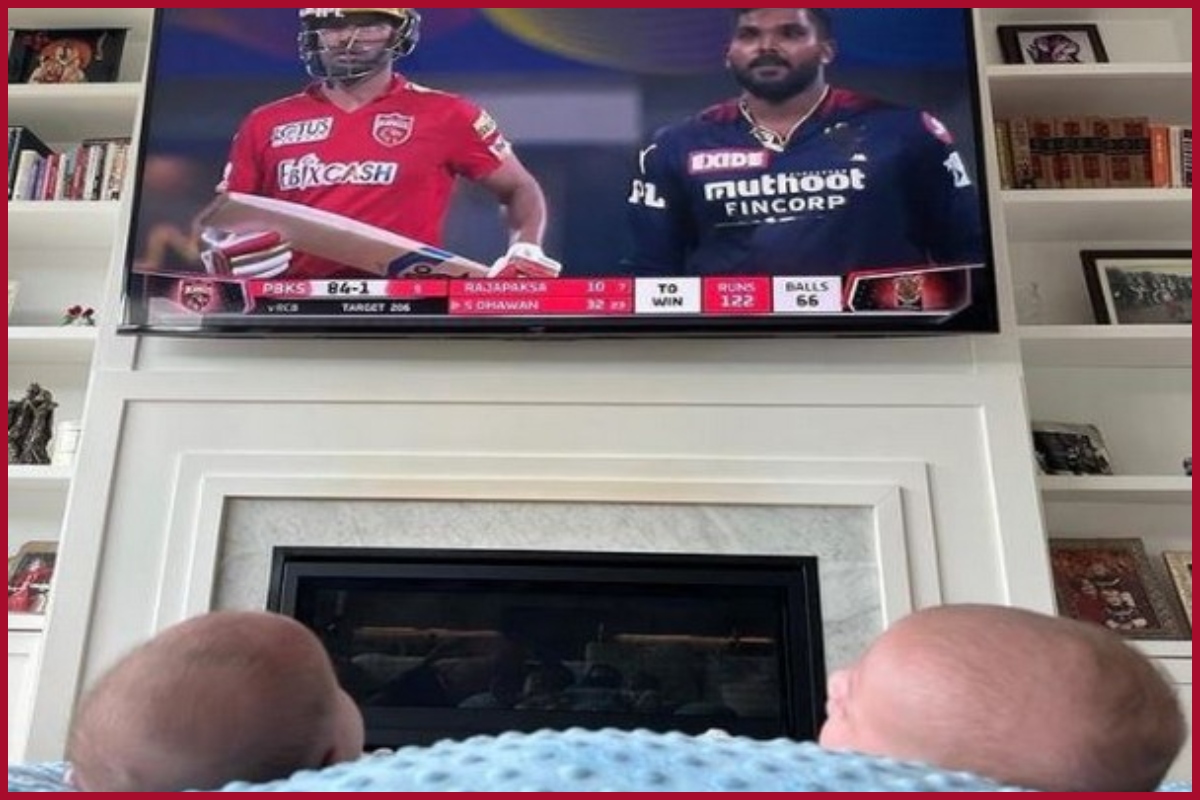 Preity Zinta’s little twins look adorable watching their first IPL game