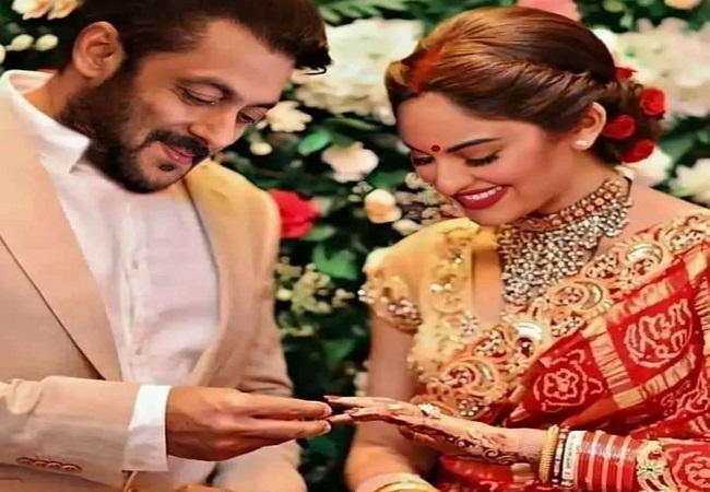 Fact Check Salman Khan Secretly Got Married To Sonakshi Sinha Know The Truth Behind Viral Pic