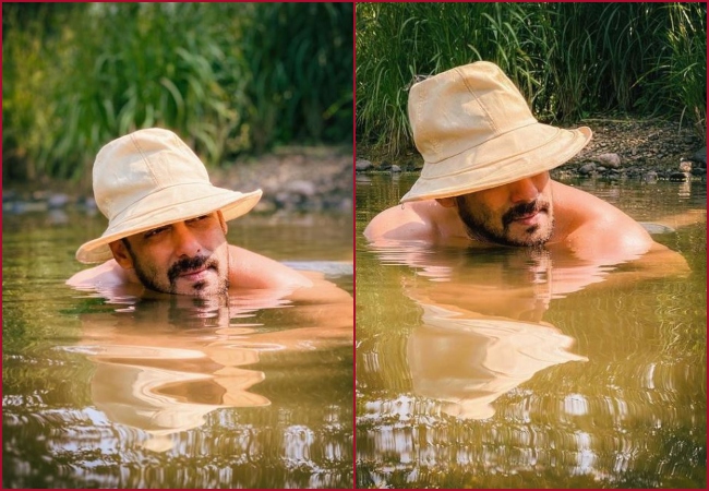 Salman Khan takes a dip in pond, treats fans with pictures