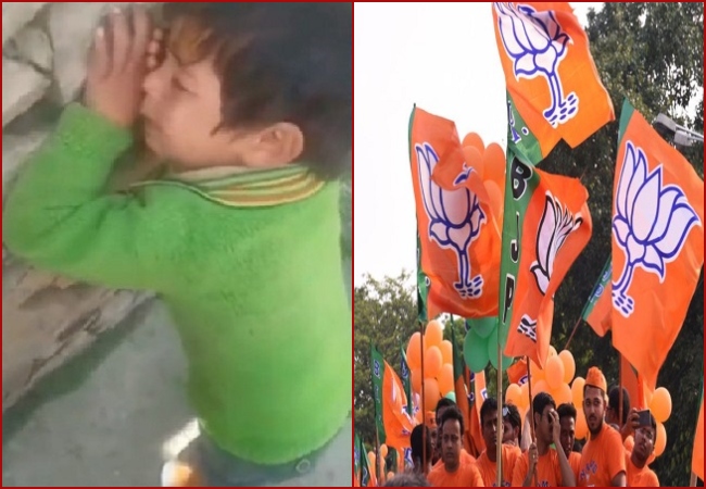 Viral Video: “I want to join BJP and not Congress…” pleads crying toddler