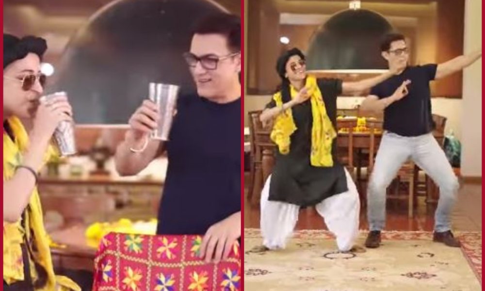 Aamir Khan shows his Bhangra skill to celebrate Baisakhi with Instagram fame Ruhee Dosani