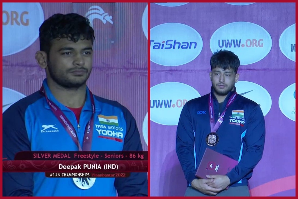 Asian Wrestling C’ships 2022: Deepak Punia wins silver, Viky claims bronze; India finish with 17 medals