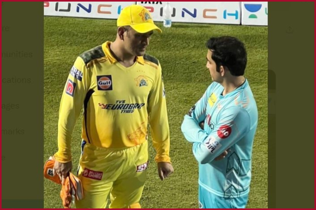 IPL 2022: LSG mentor Gautam Gambhir catches up with ‘skipper’ MS Dhoni after win over CSK