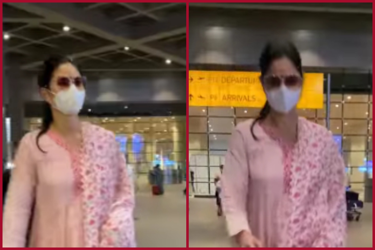 Katrina Kaif spotted in suit at airport; fans say ”Mommy to Be Soon” (video)