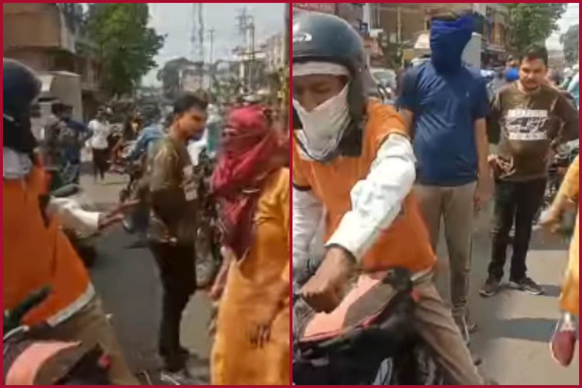 Watch: After Lucknow incident, Jabalpur woman goes viral for thrashing food delivery boy on road