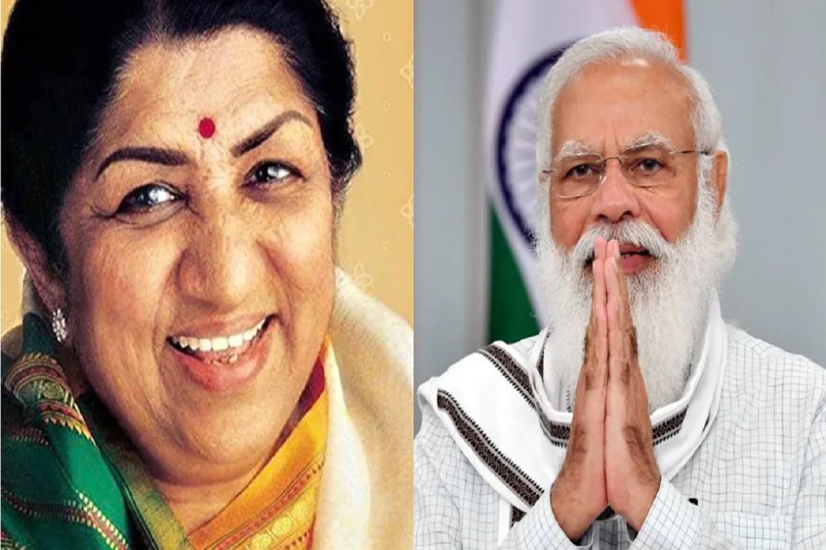 Narendra Modi - Lata Mangeshkar