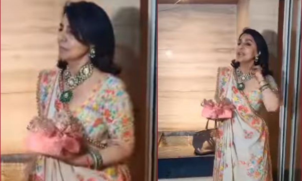 Ranbir-Alia’s Mehendi: Neetu Kapoor looks radiant in Abu Jani Sandeep Khosla’s Ghagra