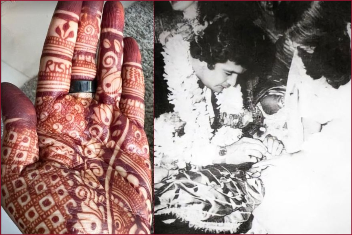 Ranbir-Alia wedding: Neetu Kapoor flaunts mehendi with late Rishi Kapoor’s name