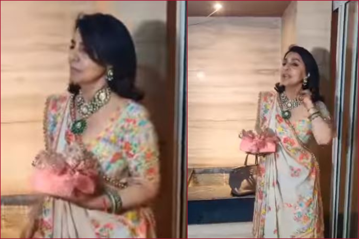 Ranbir-Alia’s Mehendi: Neetu Kapoor looks radiant in Abu Jani Sandeep Khosla’s Ghagra