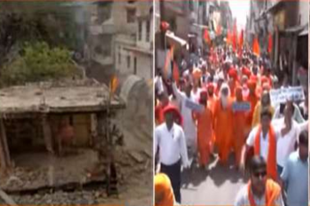 Rajasthan temple demolition: BJP, seers take out ‘Aakrosh rally’, demand reconstruction