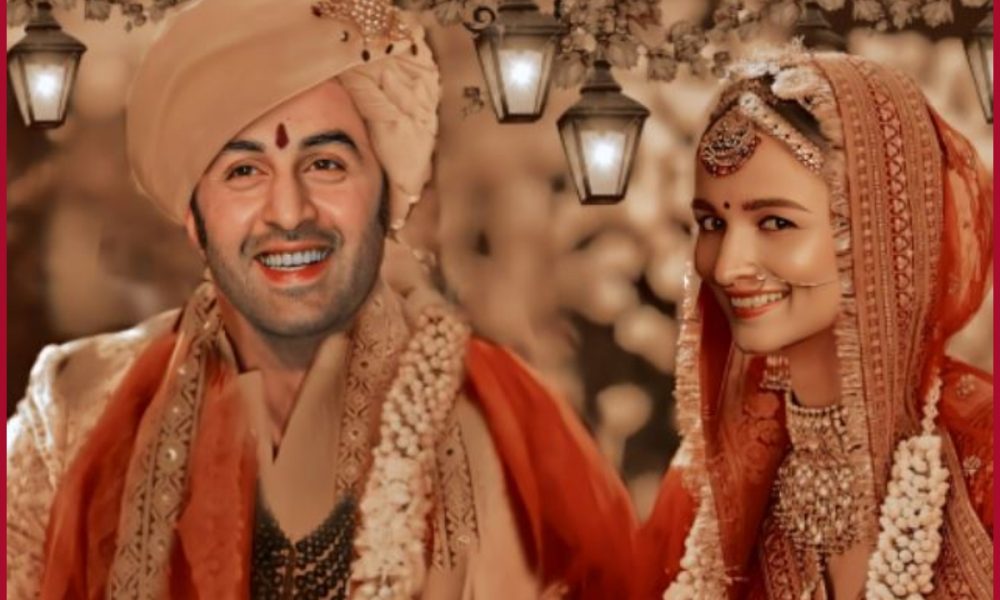 #RanbirAliaWedding trends on Twitter; Netizens share memes, photoshopped pics of actors as groom and bride