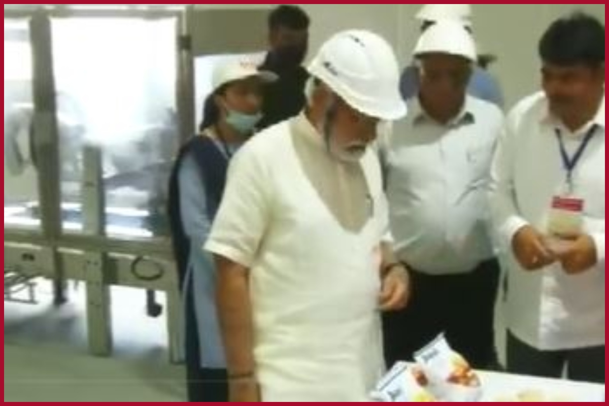 PM Modi visited Banas Dairy plant in Diyodar, Banaskantha in Gujarat
