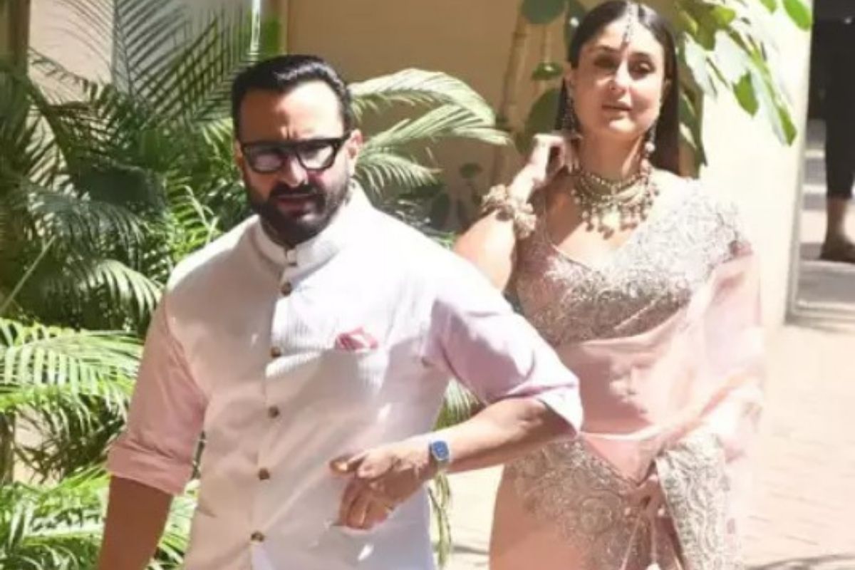 Kareena Kapoor, Saif Ali Khan twin in pink at Ranbir, Alia’s wedding ceremony