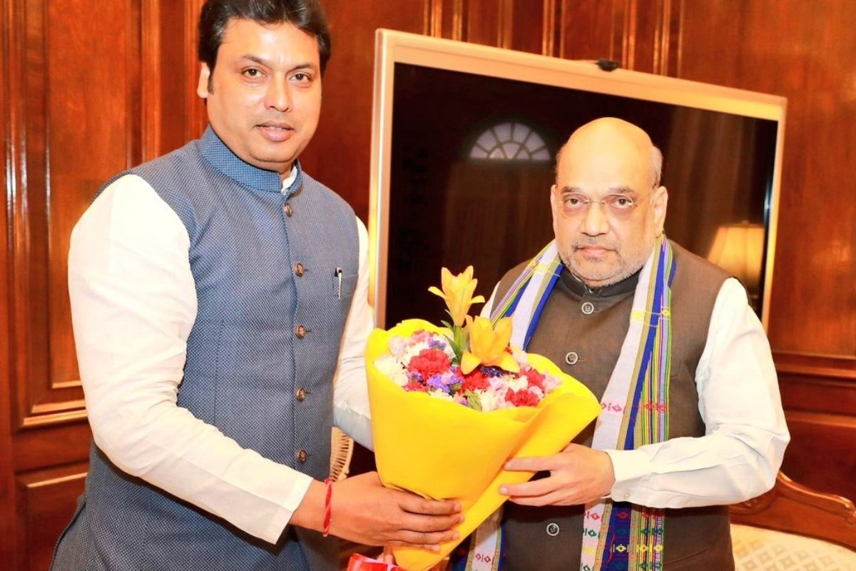 Tripura CM meets Shah in Delhi, discusses Bru rehabilitation, land issue with Assam Rifles