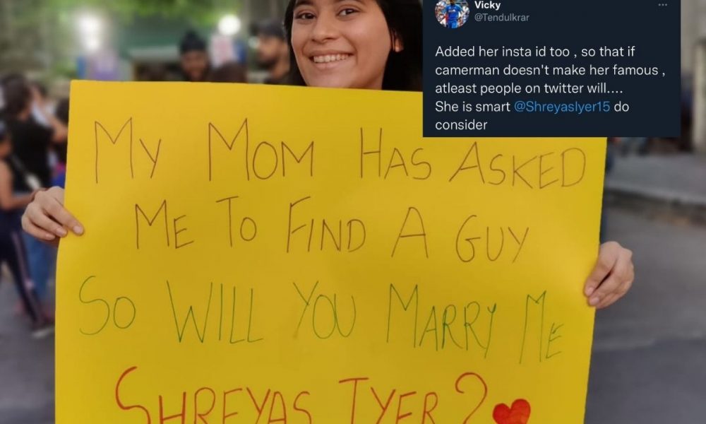 KKR fan’s marriage proposal for Shreyas Iyer is making everyone go gaga over it; See reactions here