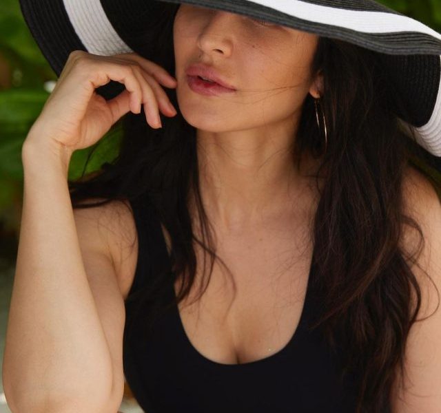Bikini to Monikini to swimsuit, Katrina’s costumes at beach vacays