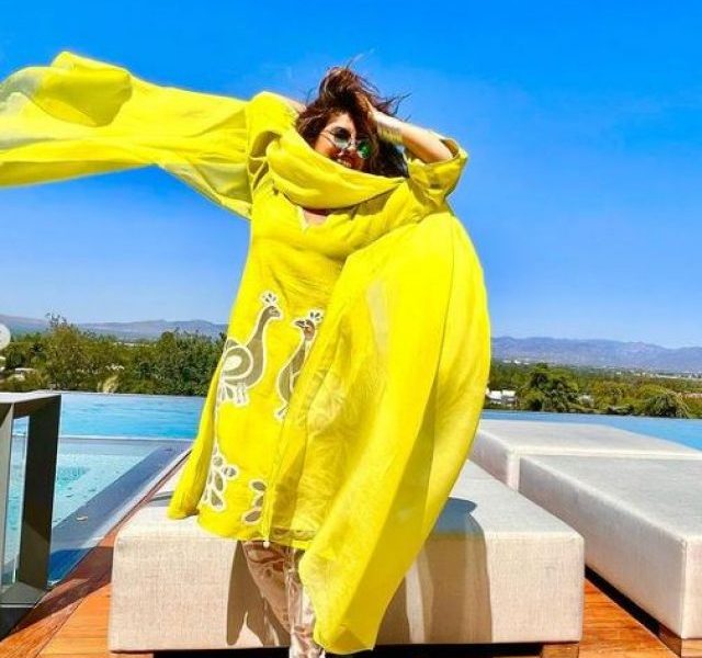 Priyanka Chopra is a true Desi Girl in yellow salwar-kurta
