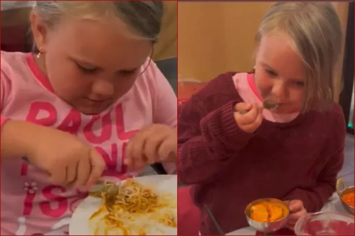 Australia: Little girl’s reaction on trying Indian food for first time leaves Netizens in awe