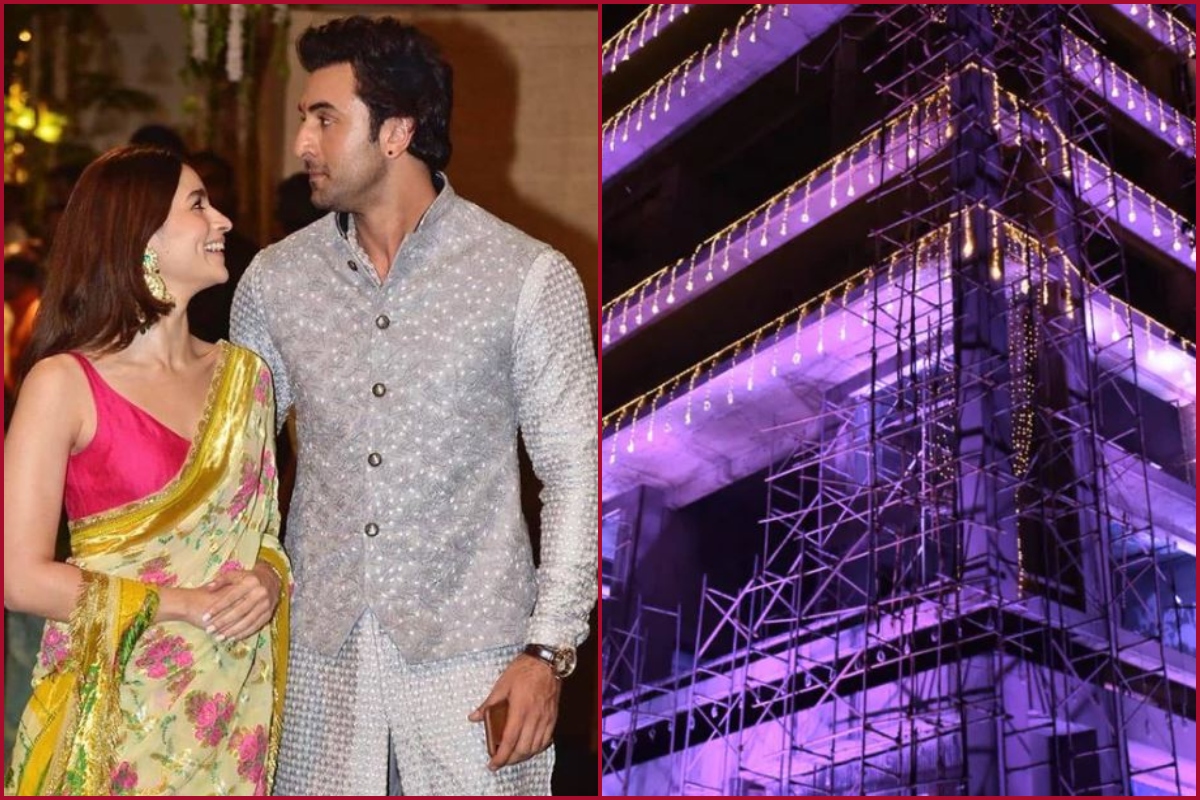 Ranbir-Alia Wedding: Alia Bhatt’s Juhu residence, Ranbir Kapoor’s Bandra house illuminated with bright lights ahead of their rumoured wedding