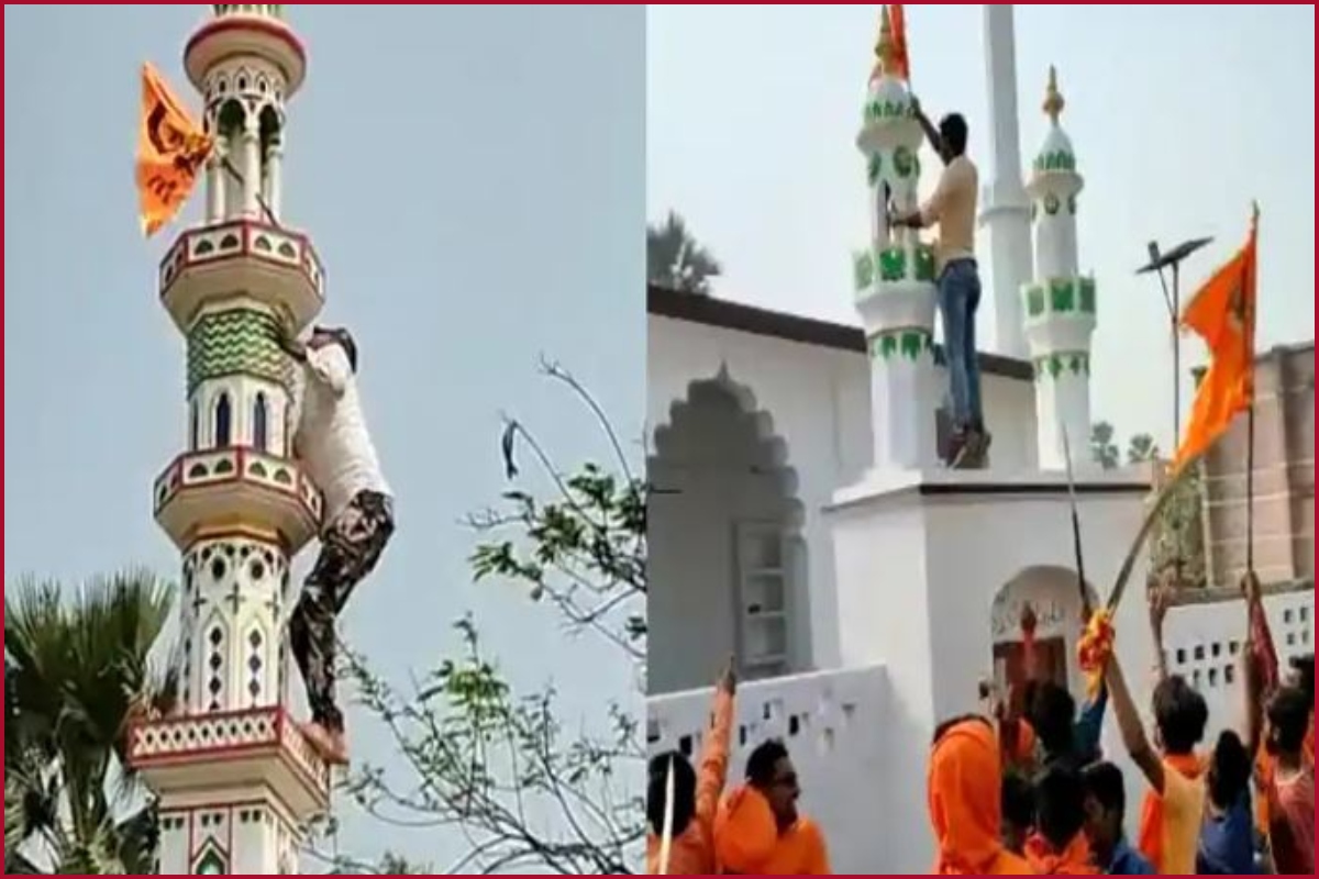Bihar: Three arrested for planting saffron flag on Muzaffarpur mosque