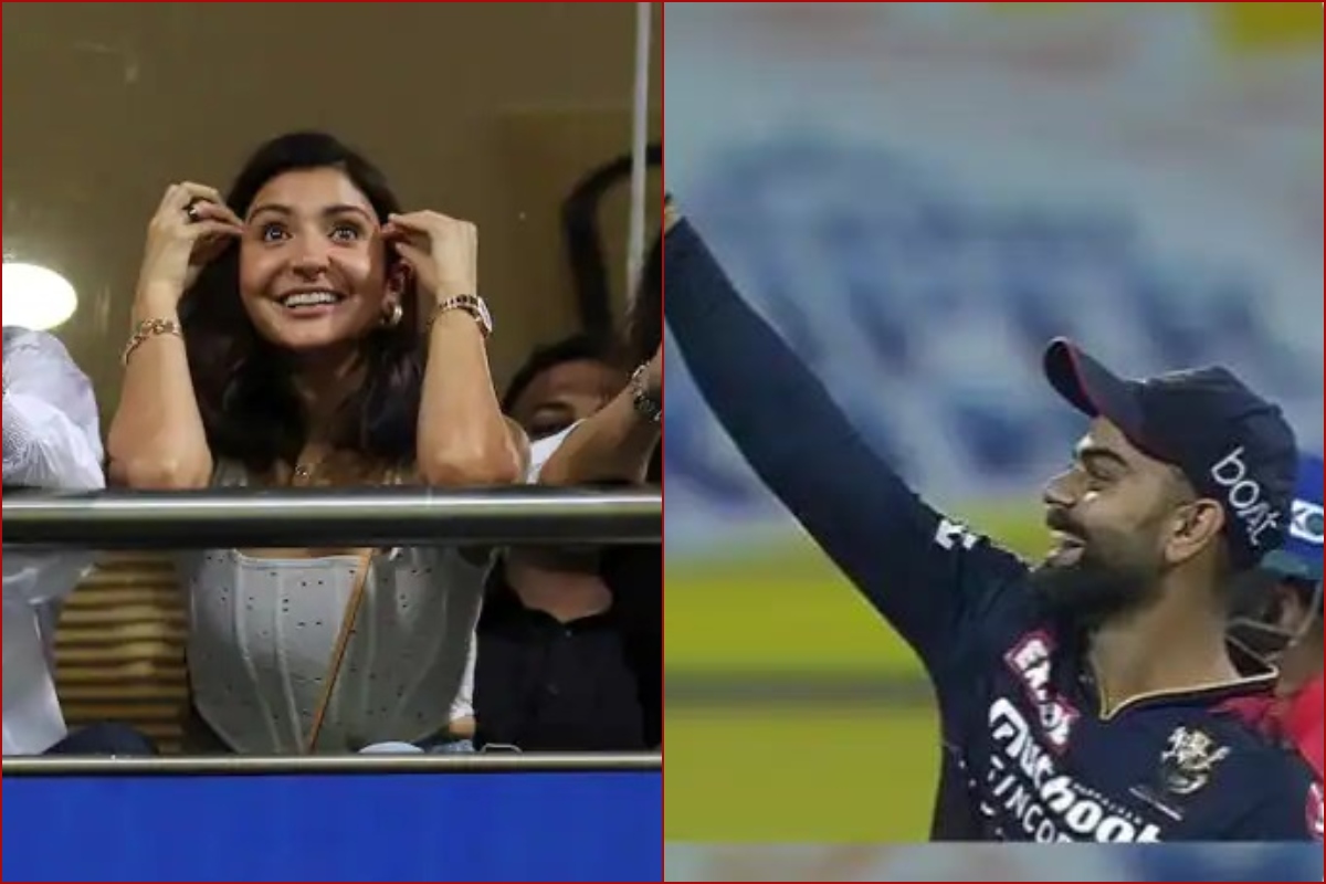 IPL 2022: Virat Kohli dismiss Rishabh Pant with stunning one-hand catch, waves at wife Anushka in stands