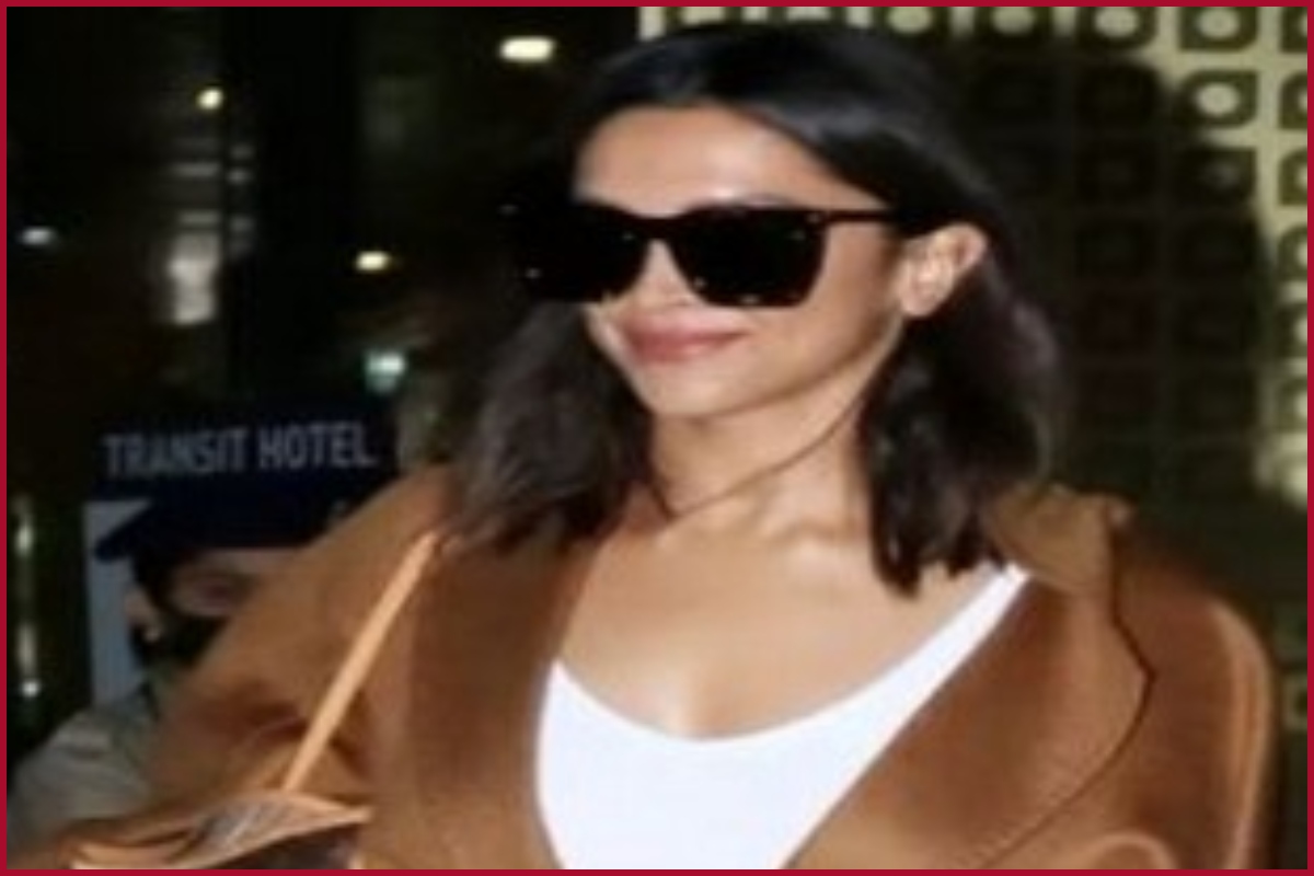 Deepika Padukone amps up her airport look in a tan overcoat