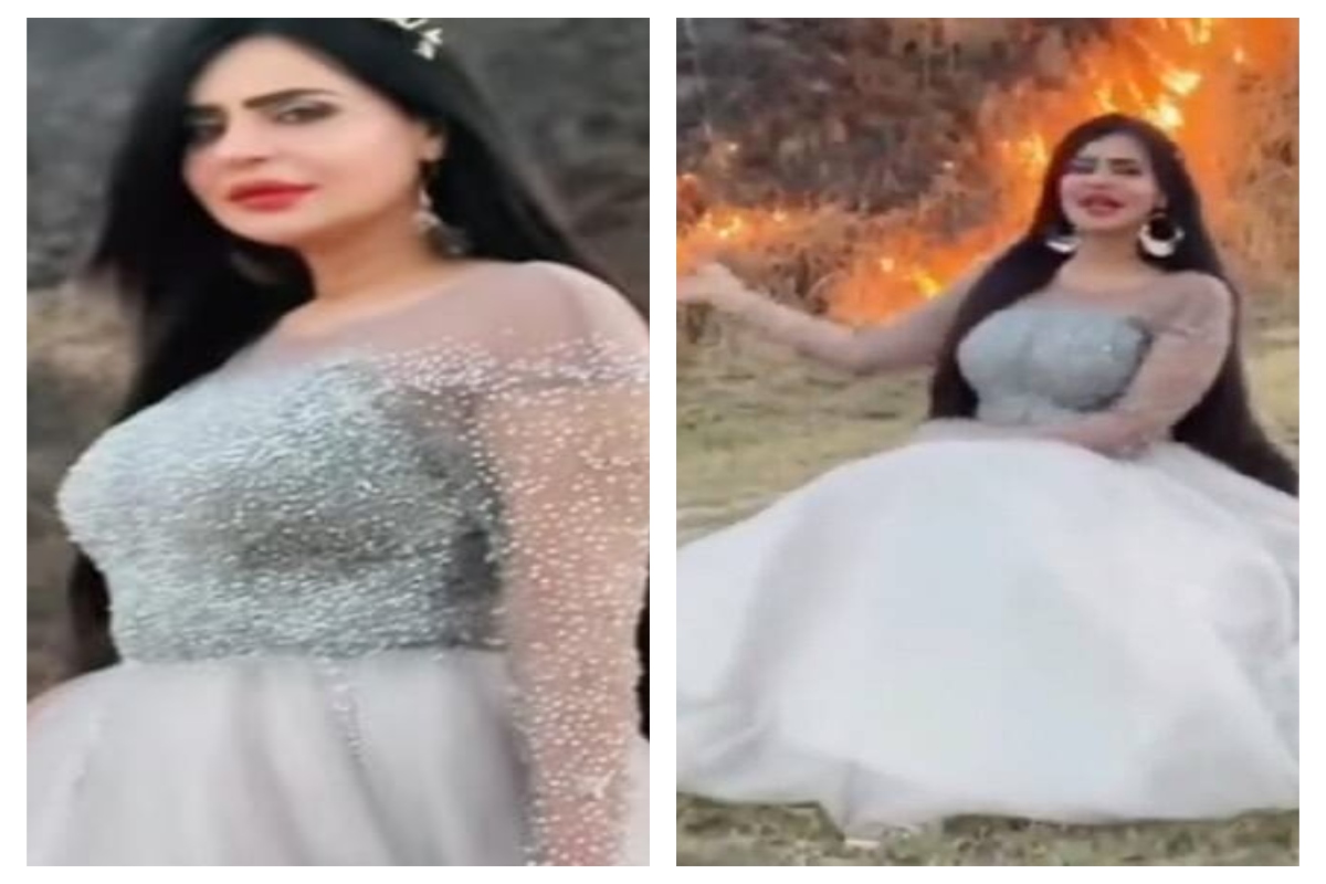 Pakistani Tiktokter gets slammed for making Insta reel with forest fire in background [WATCH]