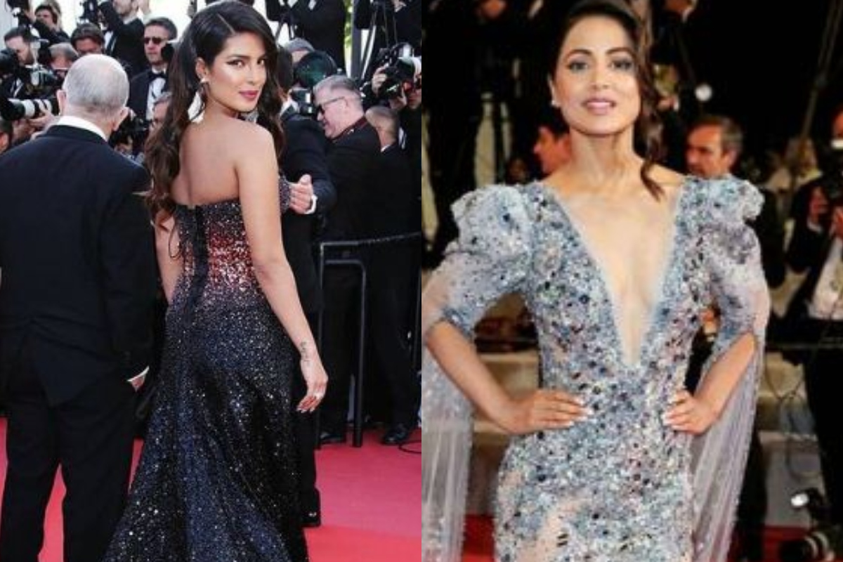 Red carpet debuts at the Cannes Film Festival by Priyanka Chopra and Hina Khan 