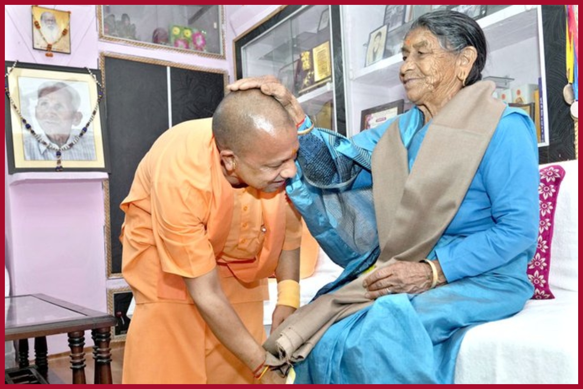 CM Yogi visits his ancestral village in Uttarakhand after 28 years; meets her mother