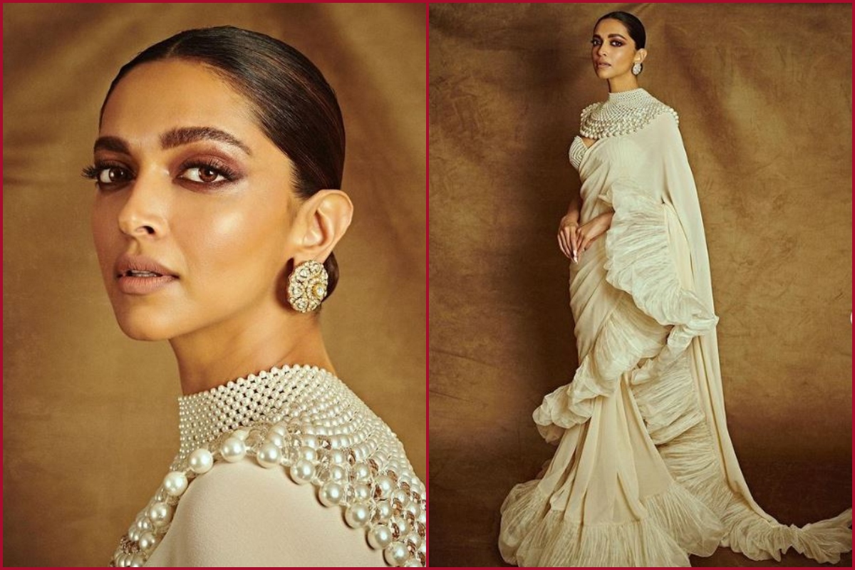 Deepika Padukone bids adieu to Cannes Film Festival in white ruffle saree
