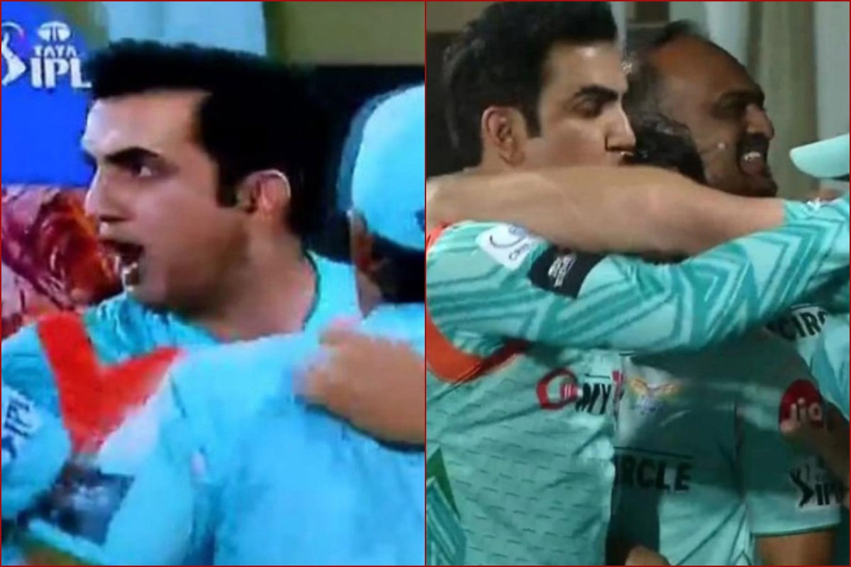 WATCH: Gautam Gambhir’s fiery celebration after LSG’s win over KKR goes viral