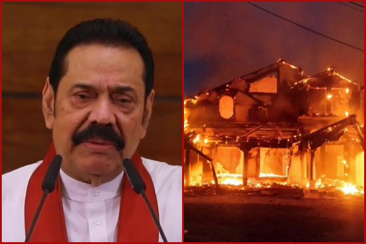 Sri Lanka PM Mahinda Rajapaksa’s residence set on fire in Kurunegala