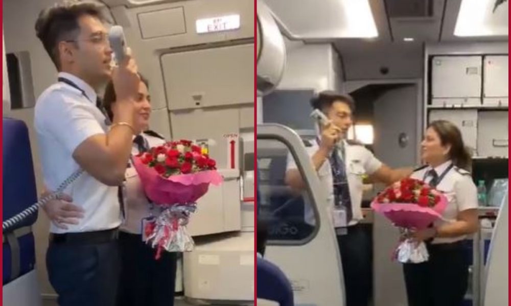 Son makes his mom’s day special by flying IndiGo plane as co-pilot; watch viral video here