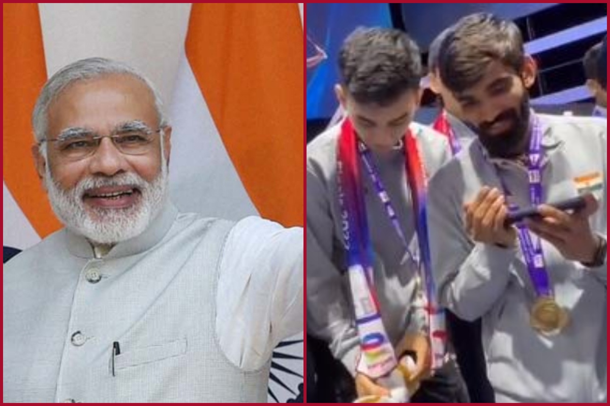 PM Modi interacts with champions who made India proud with Thomas cup victory (Video)
