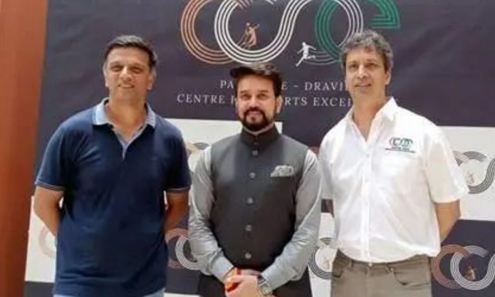 Anurag Thakur urges youth to prep up for international competitions, displays his own basketball skills (VIDEO)