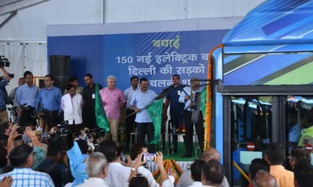 Delhi CM Arvind Kejriwal flags 150 new electric buses to control city’s pollution; Offers free ride for 3 days