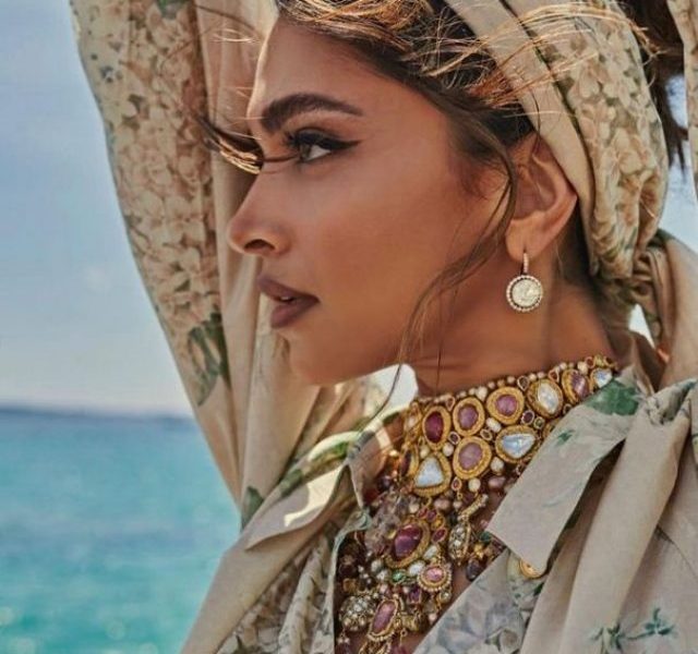 Deepika Padukone at Day 1 of Cannes in Sabhyasachi