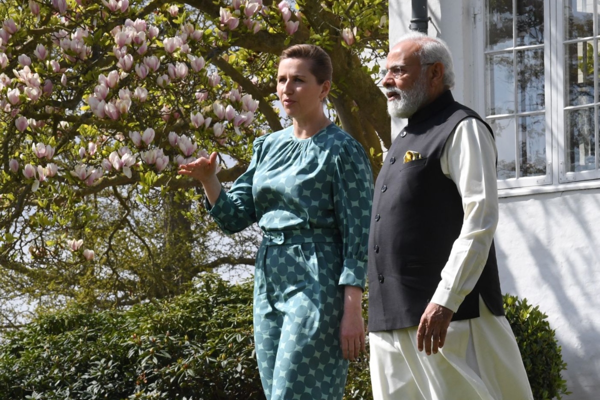 WATCH: PM Narendra Modi, Danish PM Mette Frederiksen hold a conversation at latter’s residence in Copenhagen