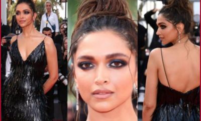 Cannes 2022: Sultry Deepika Padukone shimmers in feather-like black gown on Day 6