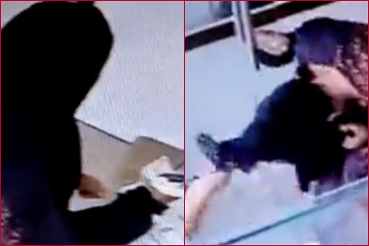 SHOCKING! Hijab-clad woman tries to loot jewellery shop at gunpoint…here is what happened next (VIDEO)
