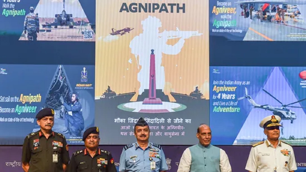Agnipath -- army recruitment - Rajnath